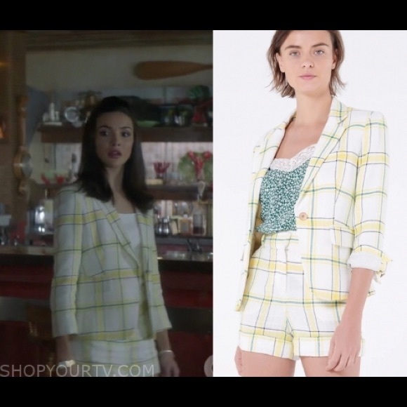 NWT $595 Veronica Beard SchoolY Boy Yellow Plaid Blazer